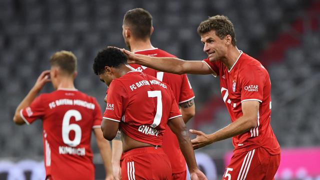 Kimmich, Gnabry, Süle et Müller: les Bavarois sont prêts à engloutir un nouveau trophée. [EPA - Matthias Balk]