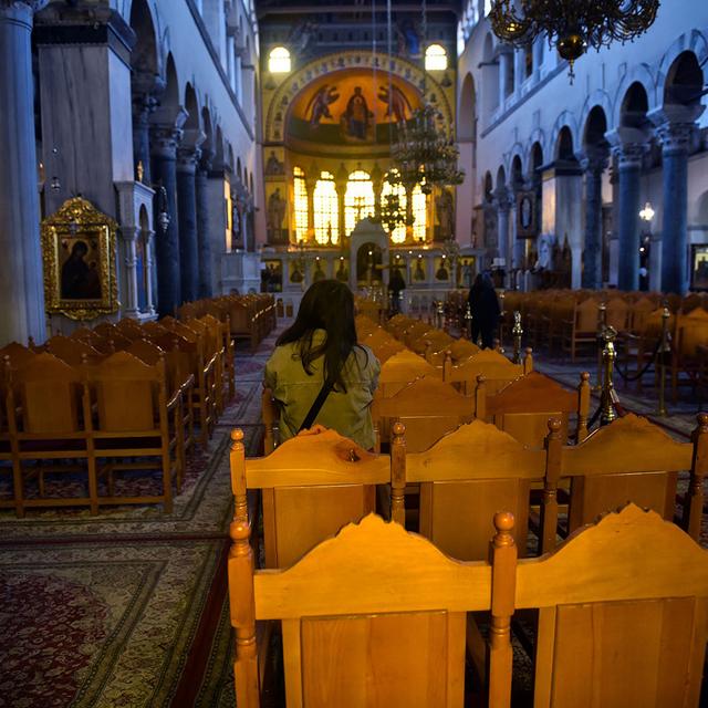 L'église orthodoxe Agios Dimitros à Thessalonique. [AFP - Sakis Mitrolidis]