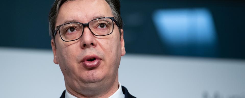 Aleksandar Vucic, président de la Serbie. [DPA/Keystone - Sven Hoppe]