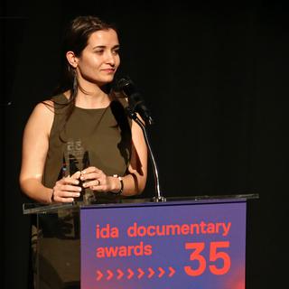 Waad Al-Kateab, la réalisatrice du documentaire "Pour Sama". [Getty Images/AFP - Tommaso Boddi]