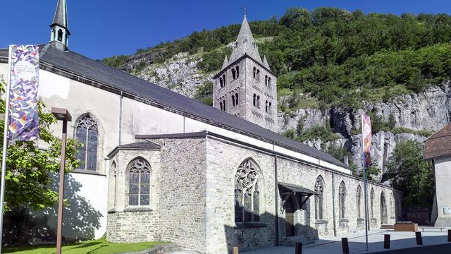 La Basilique de l'Abbaye de St-Maurice (VS). [Keystone - Olivier Maire]