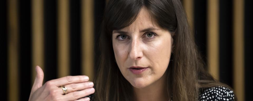 Rebecca Ruiz, conseillère d’État vaudoise en charge de la santé. [Keystone - Jean-Christophe Bott]