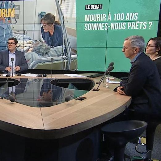 Débat entre Alix Noble, Pierre Gisel, Jean Jacques Monachon et Katja Schaer. [RTS]