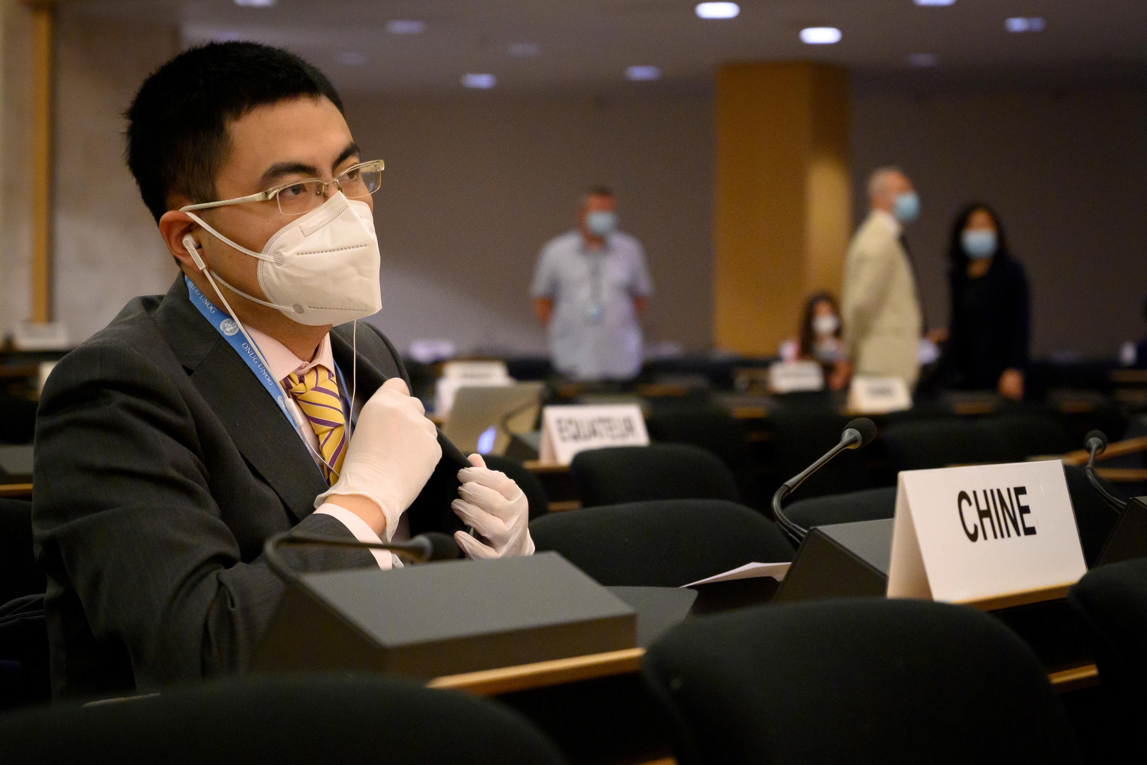 Lors de la dernière session du Conseil des droits de l'homme à Genève, la Chine a obtenu de nombreux soutiens pour faire barrage aux pays occidentaux. [Reuters - Fabrice Coffrini]