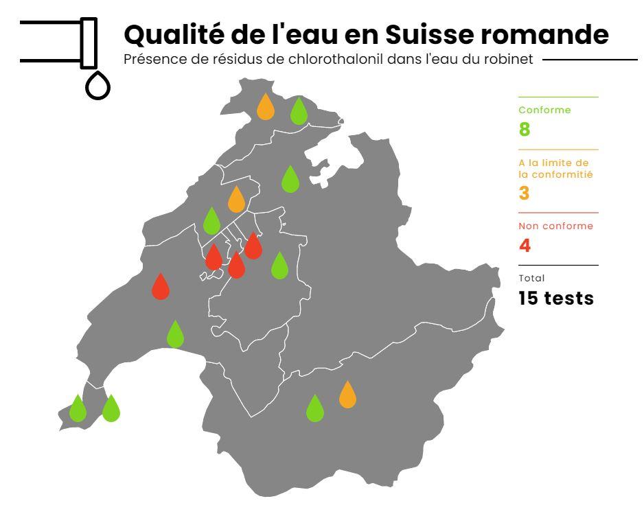 Qualité de l'eau en Suisse romande [RTS]