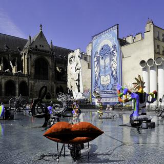 La fontaine Stravinsky de Jean Tinguely à Paris. [Only France via AFP]