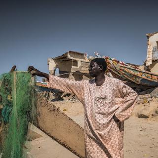 La ville historique de Saint Louis du Sénégal et la Langue de Barbariesont menacées de disparaitre. 550 familles de pêcheurs doivent quitter les quartiers populaires de Guet N’dar et N’dar. [DR - Samuel Turpin]