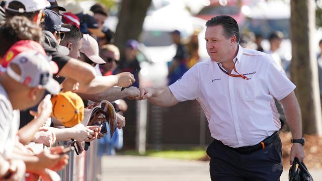 Le patron McLaren Zak Brown cette semaine à Melbourne Park. [Michael Dodge]