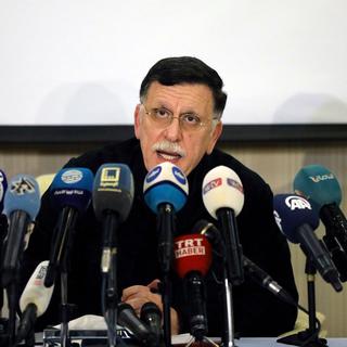 Conférence de presse de Fayez al-Sarraj à Tripoli, vendredi 21.08.2020. [Reuters - Ismail Zitouny]