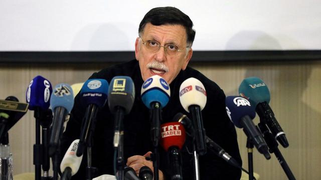 Conférence de presse de Fayez al-Sarraj à Tripoli, vendredi 21.08.2020. [Reuters - Ismail Zitouny]