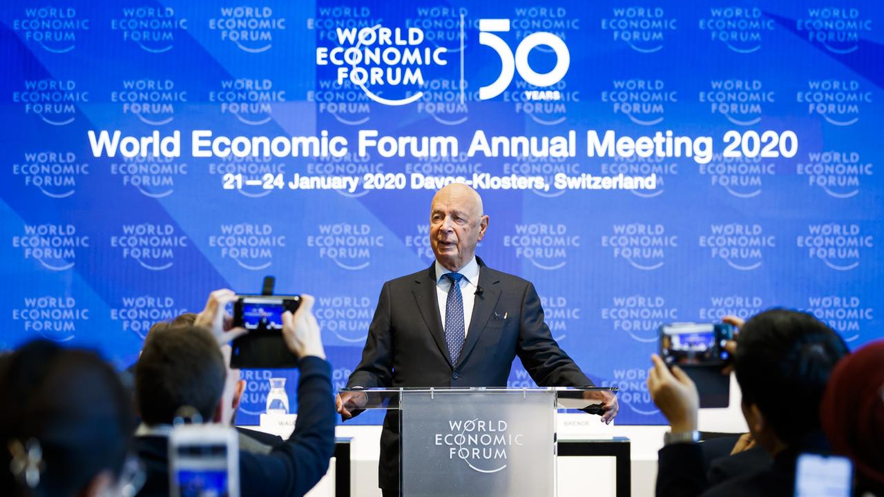 Le 50e Forum économique mondial (WEF) tient conclave à Davos du 21 au 24 janvier 2020. [Keystone - Valentin Flauraud]