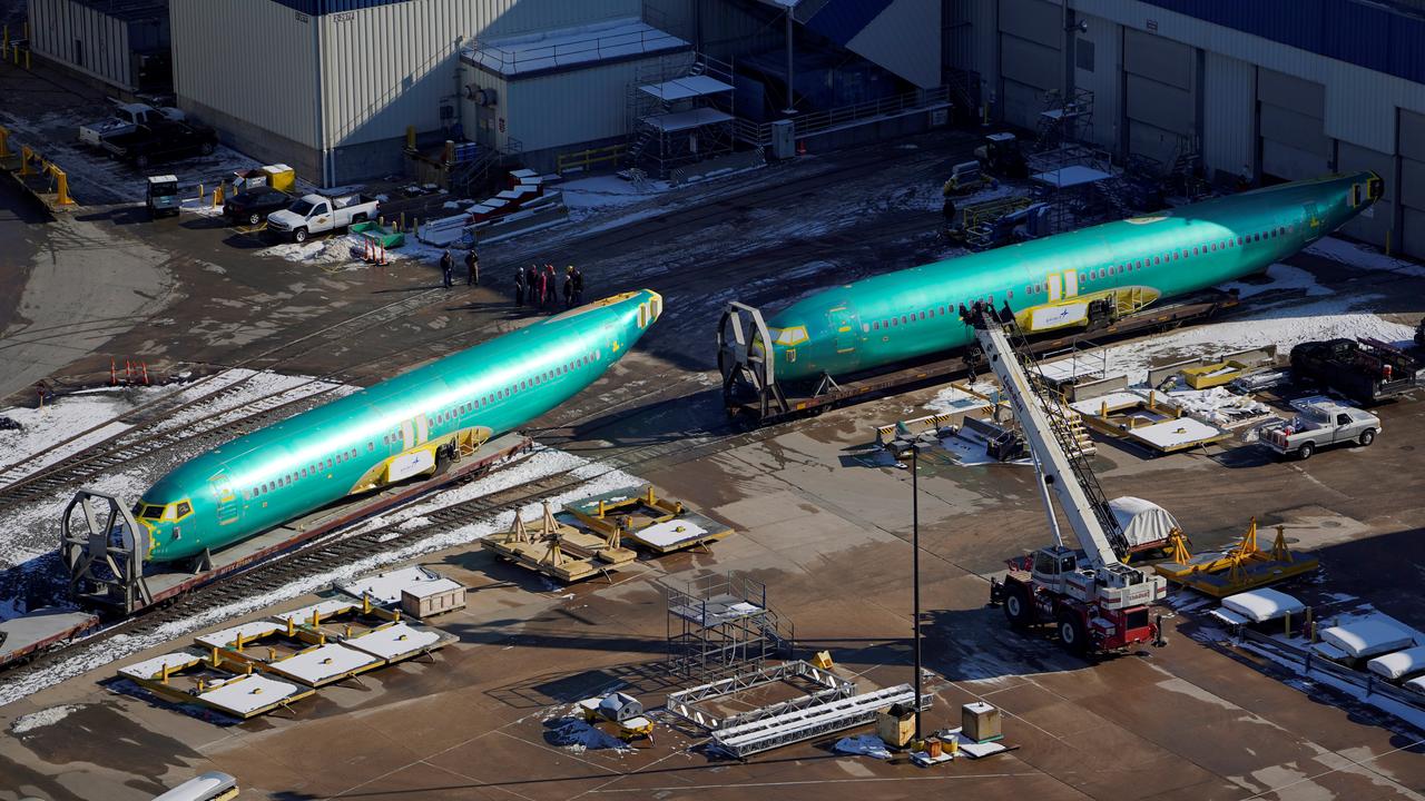 Des fuselages du Boeing 737 MAX sont entreposés à Wichita au Kansas dans l'attente d'être équipés. [Nick Oxford]