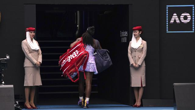 Serena Williams prend la porte plus rapidement qu'imaginé. [AP - Lee Jin-Bin]