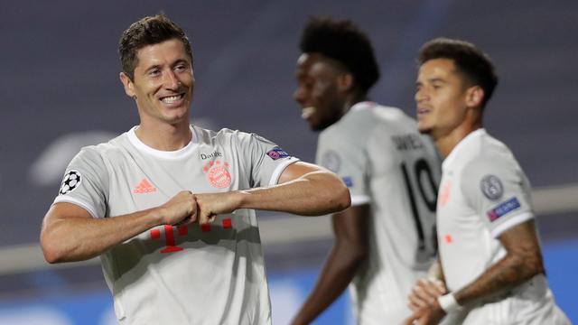 Emmenée par Robert Lewandowski, l'attaque su Bayern carbure à plein régime. [Keystone - Manu Fernandez]