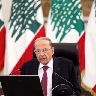 Le président libanais Michel Aoun a évoqué l'hypothèse d'une intervention extérieure dans l'explosion au port de Beyrouth. [Reuters - Mohamed Azakir]