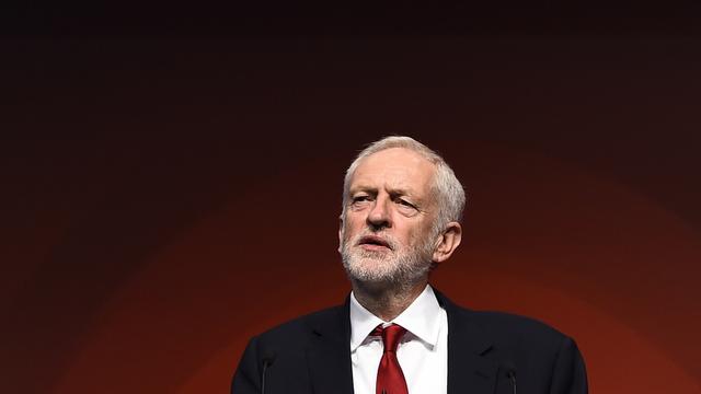 L'ancien chef de file du Parti travailliste britannique Jeremy Corbyn. [EPA/Keystone - Will Oliver]