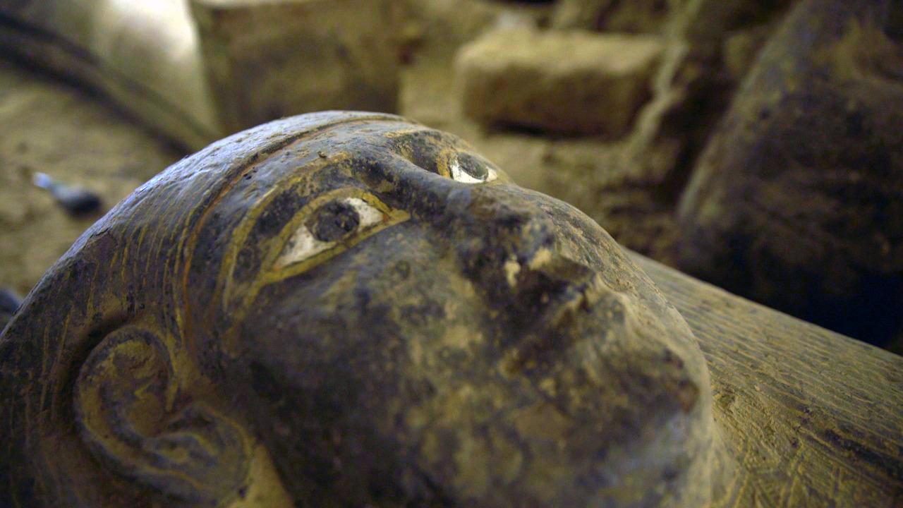 Vieux de 2500 ans environ, les sarcophages étaient dans un bon état de conservation [Keystone - Egyptian tourism and antiquities Ministry]