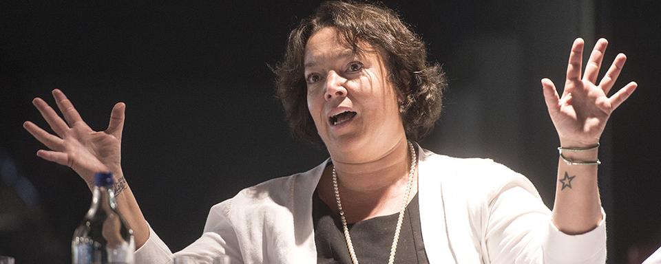 Stéphanie Mérillat, co-présidente du HC Bienne. [Keystone - Marcel Bieri]