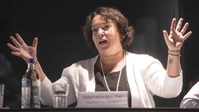 Stéphanie Mérillat, co-présidente du HC Bienne. [Keystone - Marcel Bieri]
