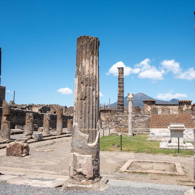 Vue sur le site archéologique de Pompéi, près de Naples, dans le sud de l'Italie. [AFP - ELIANO IMPERATO / Controluce]