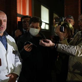 Anatoli Kalinitchenko, directeur adjoint de l'hôpital des urgences n°1 d'Omsk. [AFP - Dimitar Dilkoff]