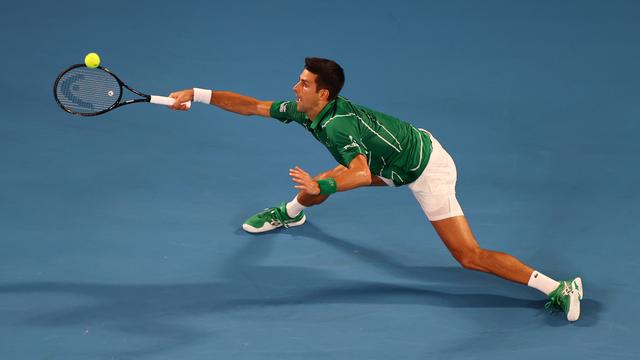 Novak Djokovic a trouvé l'équilibre pour son entrée en lice. [Kai Pfaffenbach]