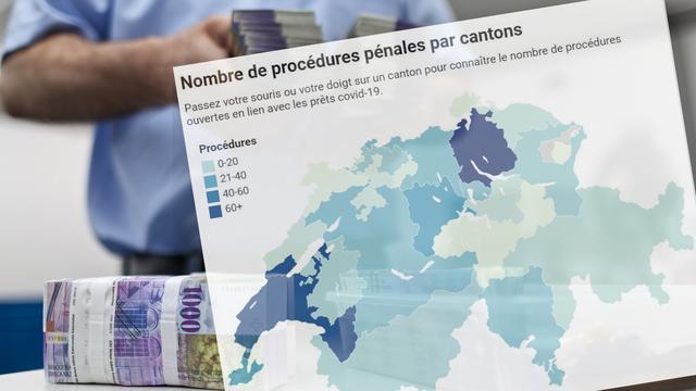 Les ministères publics cantonaux poursuivent les cas de fraudes présumées. [Keystone-ATS - Martin Ruetsch]