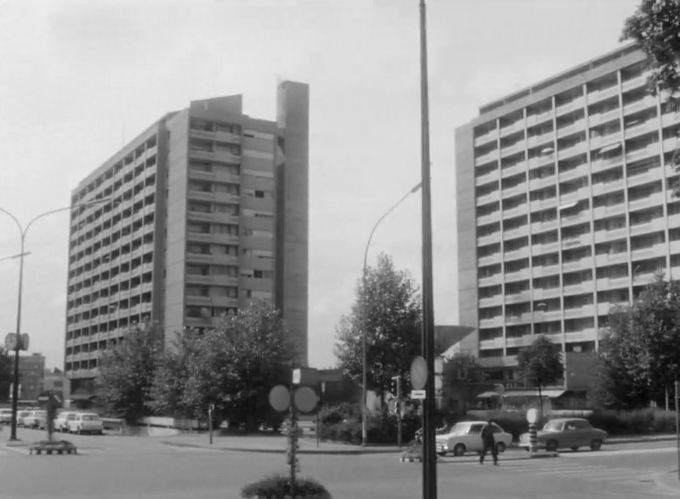 Les tours de Carouge en 1971. [RTS]