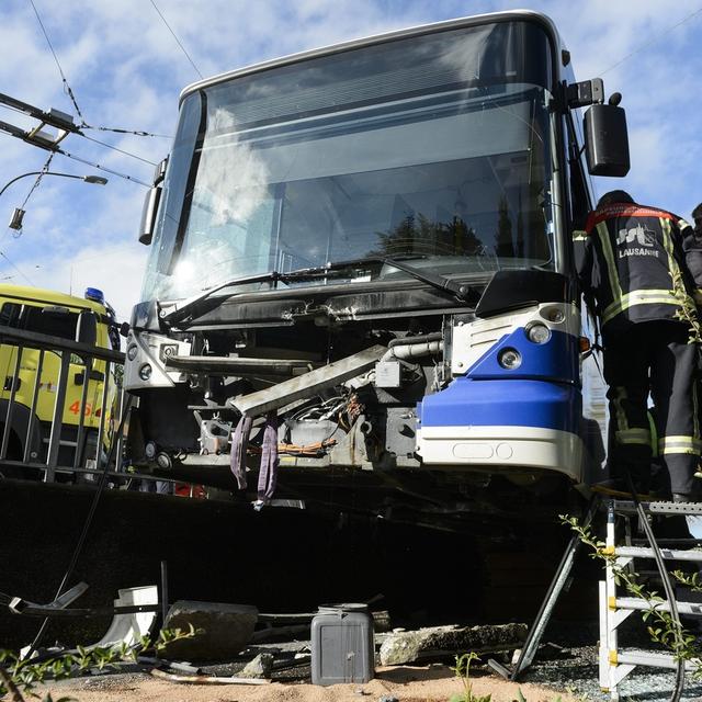 Les accidents graves de transports publics ont été rares en Suisse en 2019. [KEYSTONE - Laurent Gillieron]