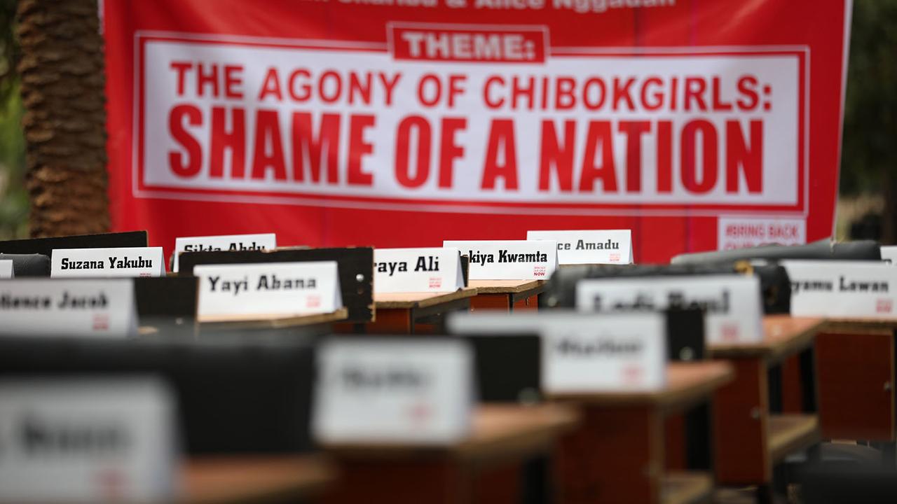 Certaines des lycéennes enlevées il y a six ans à Chibok au Nigéria sont toujours en captivité. [AFP - Kola Sulaimon]