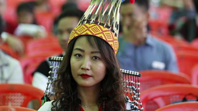 Une femme Chin en Birmanie. [Keystone - Nyein Chan Naing]