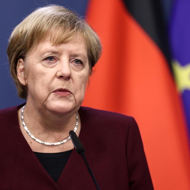 "Restez chez vous": l'appel d'Angela Merkel aux Allemands [Keystone - Kenzo Tribouillard]