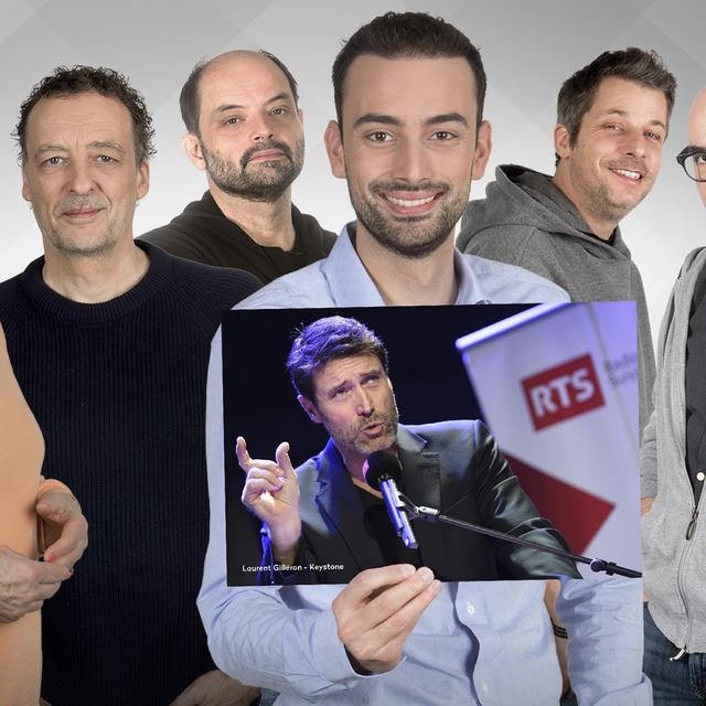 Les beaux parleurs du 19.04.2020: Suzette Sandoz, Michel Audétat, Slobodan Despot, Jonas Schneiter, Nathanaël Rochat, Carlos Henriquez et l'invité, Massimo Lorenzi. [RTS - Julien Audemars/Philippe Christin]