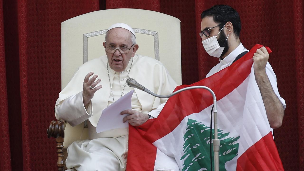 Le pape François a lancé un appel pour soutenir le Liban. [Keystone/EPA - Fabio Frustaci]