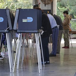 Un bureau de vote en Floride. [EPA/Keystone - Rhona Wise]