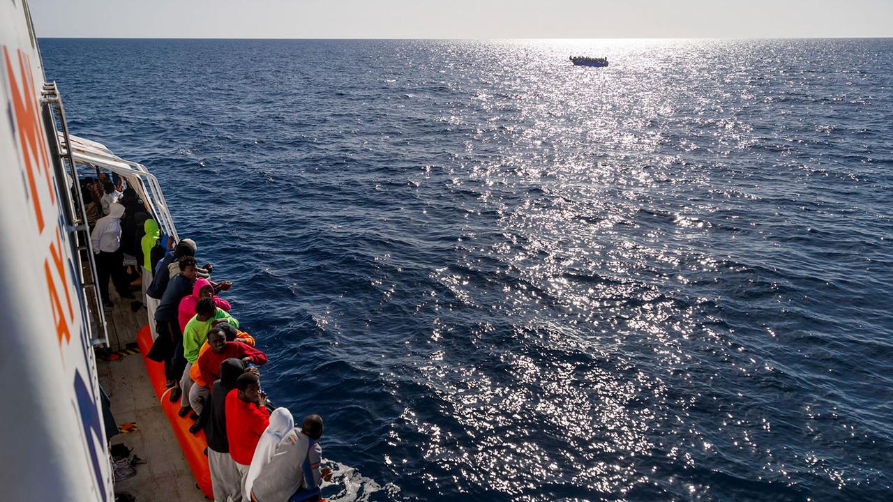 Le bateau Aita Mari de l'ONG espagnole SMH en Méditerranée le 10.02.2020. [AFP - Pablo Garcia]