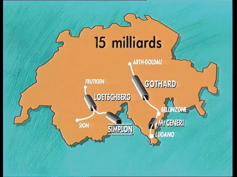 Le projet tel qu'il a été présenté à la population en 1991. [RTS]