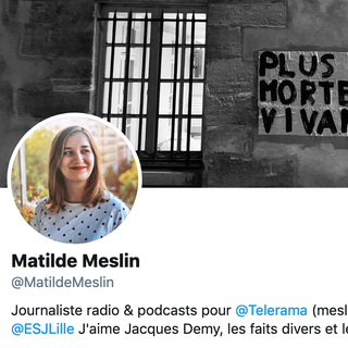 Capture d'écran du compte Twitter de Matilde Meslin. [Twitter]