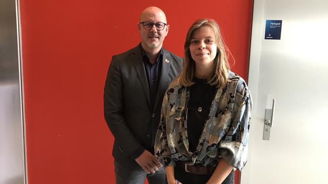 Cédric Némitz et Naomi Rey. [RTS - Alain Arnaud]