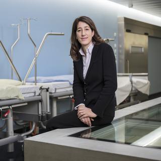 Anne-Geneviève Bütikofer, directrice de l’association H+ Les Hôpitaux de Suisse. [Keystone - Christian Beutler]