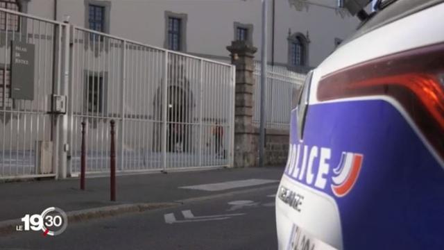 L'entrée du tribunal correctionnel de Thonon-les-Bains, en Haute-Savoie. [RTS]