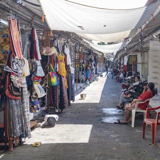 Un marché presque vide à Bali suite à l'absence de touristes. [EPA/Keystone - Made Nagi]