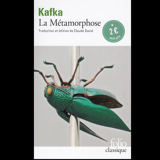Une des couvertures de "La Matamorphose" de Kafka. [Folio classique]
