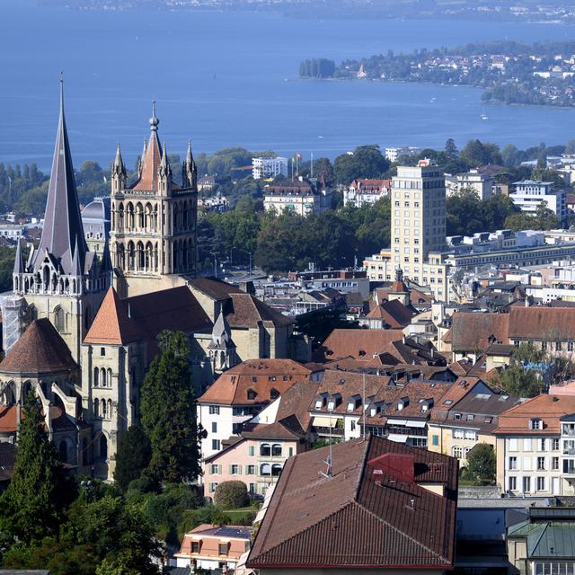 Vue sur Lausanne. [Keystone - Laurent Gilliéron]