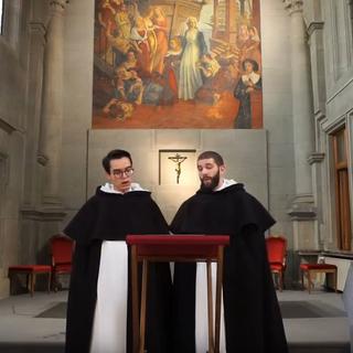 Alexandre Frezzato et Stefan Ansinger, dominicains du couvent Saint-Hyacinthe de Fribourg, diffusent sur Youtube des pièces de chant grégorien. [Youtube / OPChant]