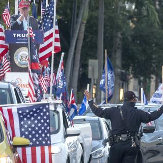 Des supporters de Trump en Floride. [Keystone - EPA/Cristobal Herrera-Ulashkevich]