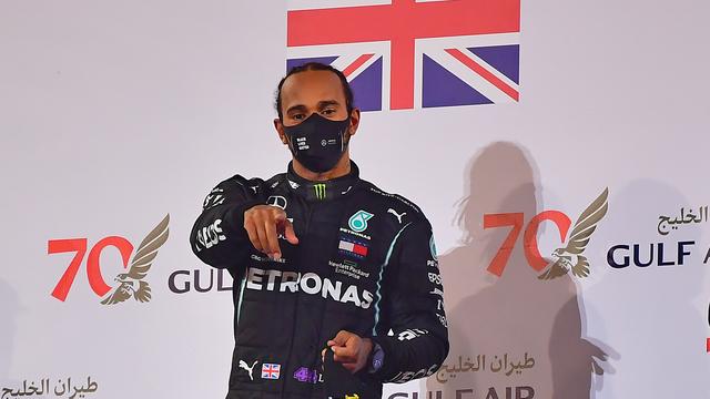 Hamilton se souviendra longtemps de cette course pas comme les autres. [Giuseppe Cacace]