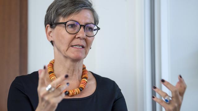 Barbara Hintermann, directrice générale de la Fondation Terre des hommes. [KEYSTONE - Martial Trezzini]