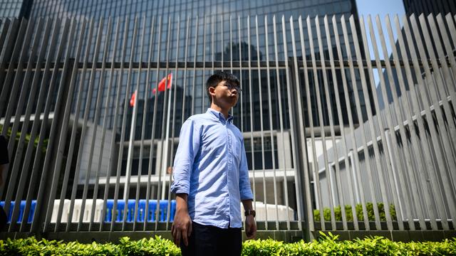 Le militant pro-démocratie Joshua Wong, photographié ici le 28 septembre 2019 à Hong Kong. [AFP - Philip Fong]