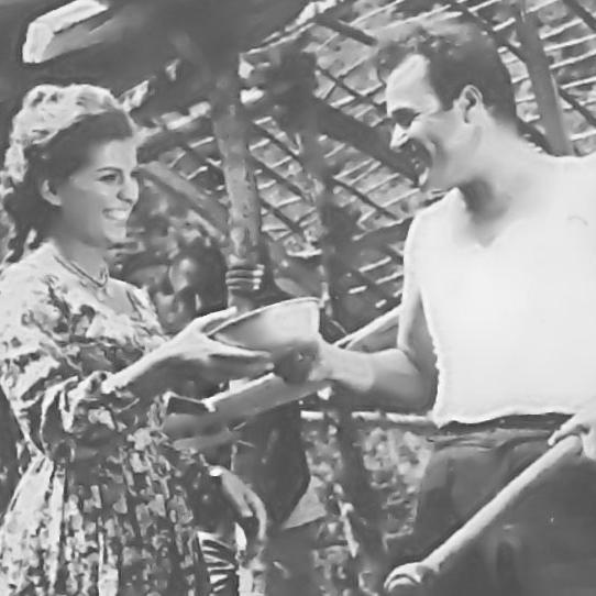 Mohammad Ali Ja'fari et Foruzan dans "Sahel-e Entezar", de Esmail Koushan (1963).
